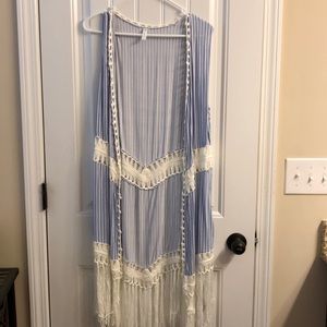 Large tassled kimono